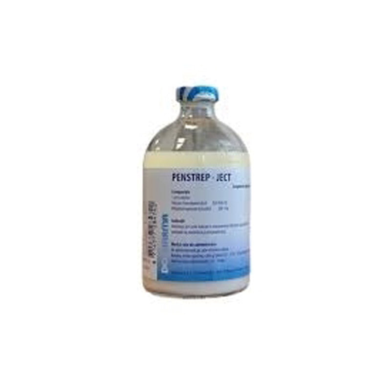 PENSTREP JECT 20/20 INJ 100ML- Procaine benzylpenicillin; Dihydrostreptomycin sulfate / Cattle, sheep, pigs, dogs, cats / Bovini, ovini, suini, cani, gatti