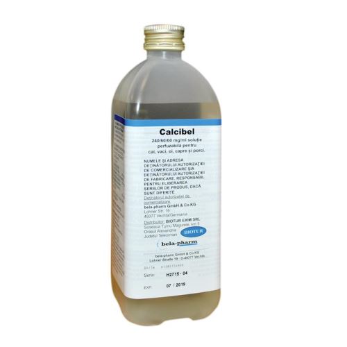 CALCIBEL 500 ML // Calcium+Magnesium+Boric acid // Horses, cows, sheep, goats, pigs / cavalli, mucche, pecore, capre, maiali