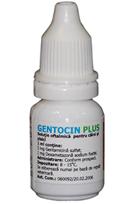 GENTOCIN PLUS 7,5ML // solution ophtalmique pour chiens et chats // solution oftalmica per cani e gatti // GENTAMICINA, DEXAMETHASONE