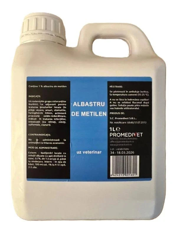 BLU di Metilene 1% (Methyl blue -Albastru de Metil) disinfettante