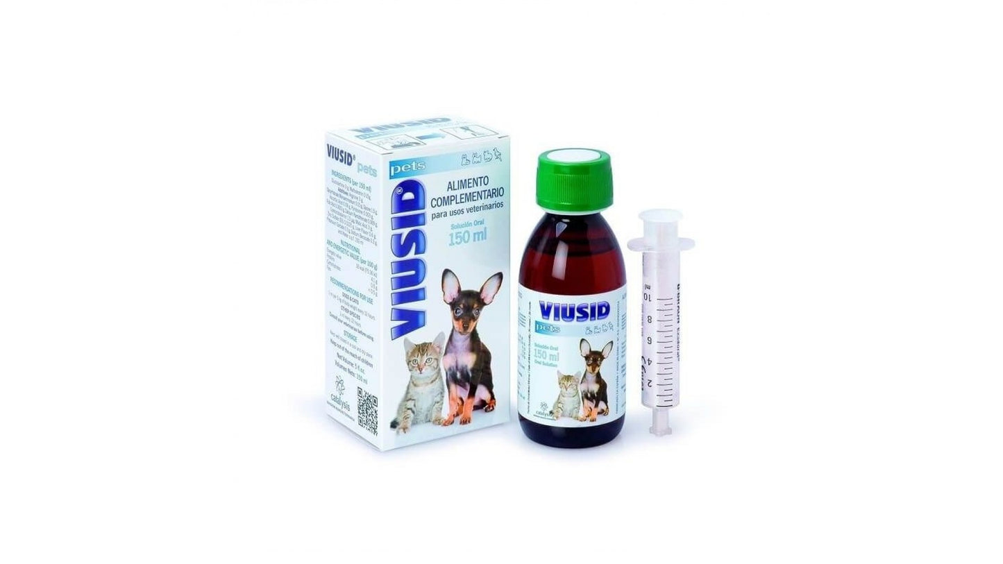 Viusid Pets immunostimulatory supplement with antioxidants, vitamins and minerals. Viusid Pets è un integratore immunostimolante con antiossidanti, vitamine e minerali DOGS AND CATS - Pet Shop Luna