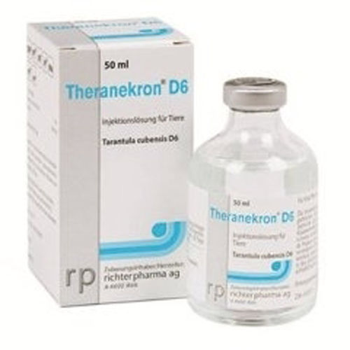 THERANEKRON D6 INJ 50 ML // Tarantula cubensis D6 – 1ml // Cattle, horses, sheep, goats, pigs, dogs, cats / Bovini, cavalli, pecore, capre, maiali, cani, gatti