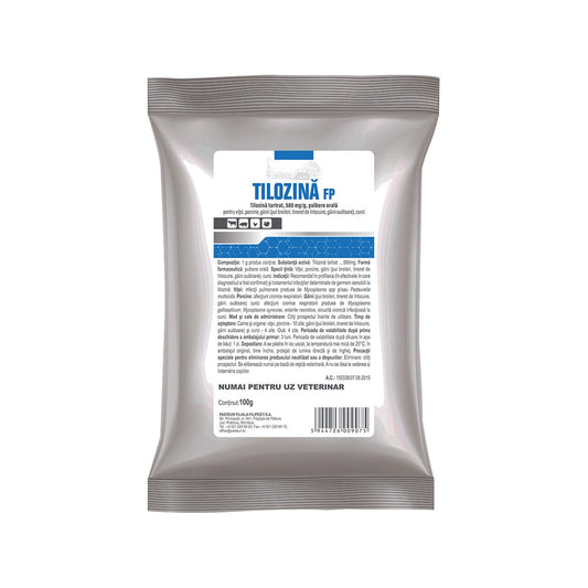 TILOZINA FP 100G // tylosin tartrate // Oral powder for calves, pigs, chickens, turkeys / Polvere orale per vitelli, suini, polli, tacchini