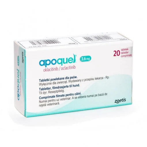 APOQUEL 20 tablets // oclacitinib // atopic dermatitis in dogs / dermatite atopica nei cani