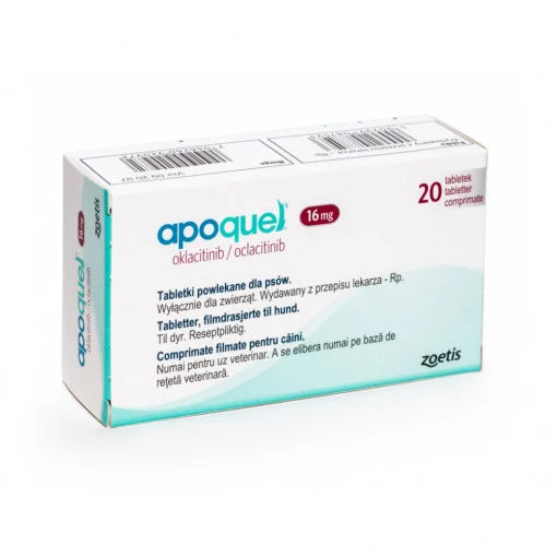 APOQUEL 20 tablets // oclacitinib // atopic dermatitis in dogs / dermatite atopica nei cani