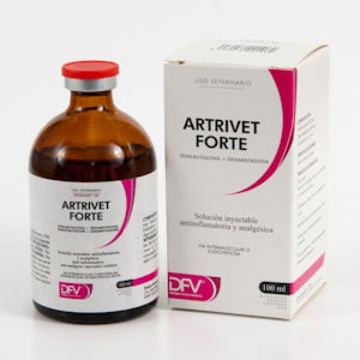 ARTRIVET FORTE 100ml // Phénylbutazone 200 mg, Dexaméthasone 0,25 mg // solution anti-inflammatoire et analgésique / Chevaux, chiens, chats