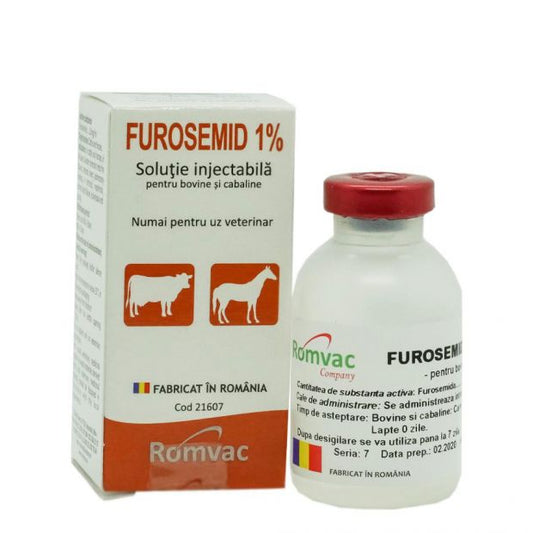 FUROSEMID 1% RO 20 ML // diuretic // cattle and horses / bovini e cavalli