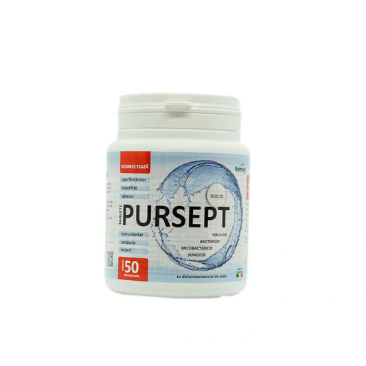 PURSEPT TABLETS // virucidal, fungicidal, yeasticidal, bactericidal, sporicidal and mycobactericidal/tuberculous