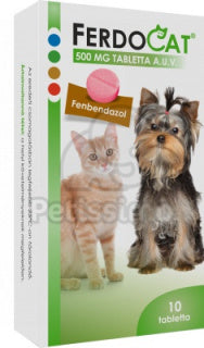 FERDOCAT tablets // FENBENDAZOLE // dewormer dogs and cats // antiparasitario cani e gatti