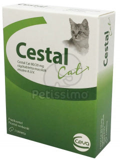 CESTAL CAT  dewormer 8 Tablets // Praziquantel + Pyrantel // antiparasitario gatti