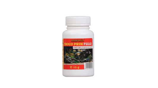 TROCO PRIM Flakes, 15 g - complete food for exotic fish // alimento completo per pesci esotici