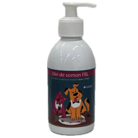 Salmon oil for dogs and cats- 250 ml / Olio di salmone per cani e gatti, 250 ml
