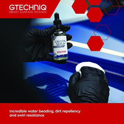 Gtechniq - CSL Crystal Serum Light - Ceramic Coating, Protect Your Paint, Add Gloss, Resist Swirls, Repel Contaminants, Ultra-Durable, High-Gloss, Slick Feeling, Resists Chemicals - Pet Shop Luna