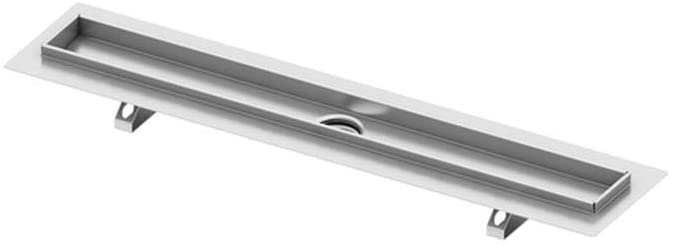 TECE 600900 - Canaletta per doccia"drainline", dritta, in acciaio INOX lucidato, per migliorare lo scarico dell'acqua, colore: Argento - Pet Shop Luna