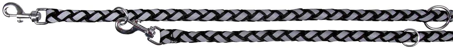 Trixie 13581 Cavo Reflect V – Guinzaglio, S-M: 2,00 m/Ø 12 mm, nero - Pet Shop Luna